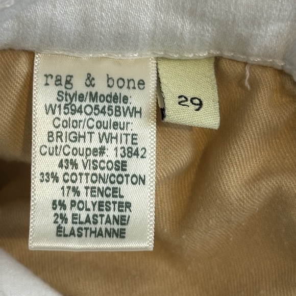 Rag & Bone Flare Jeans White Size 29 - Picture 10 of 10